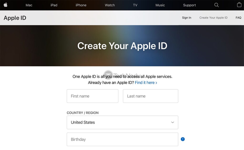 Signing Up for Apple ID