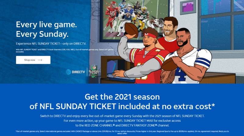 NFL Sunday Ticket 2021