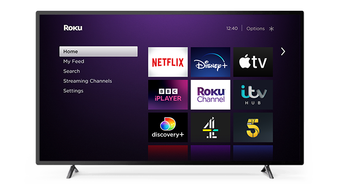 Roku home screen with Streaming Channels highlighted